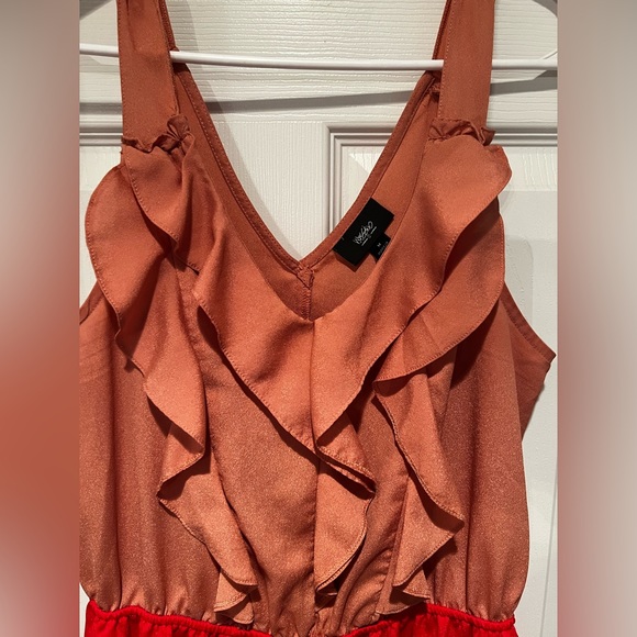 Summer dress - pink and tan - Picture 2 of 3